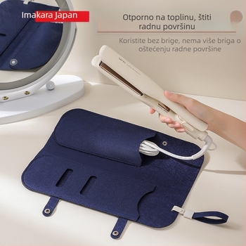 Torba za pohranu uvijača za kosu i pegla za kosu, podložka za toplinsku izolaciju, prijenosna zaštitna torba