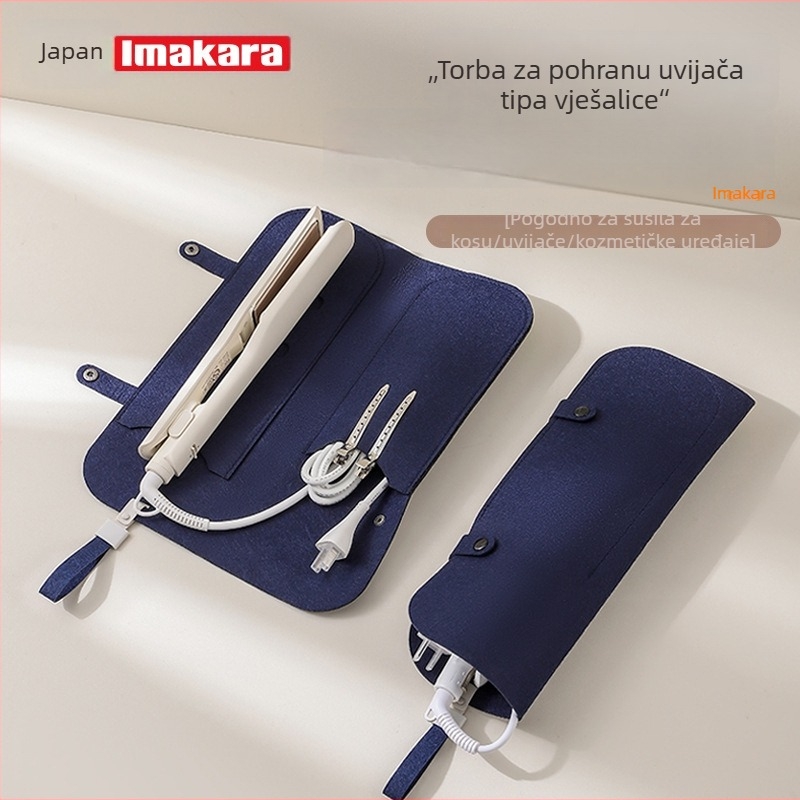 Torba za pohranu uvijača za kosu i pegla za kosu, podložka za toplinsku izolaciju, prijenosna zaštitna torba