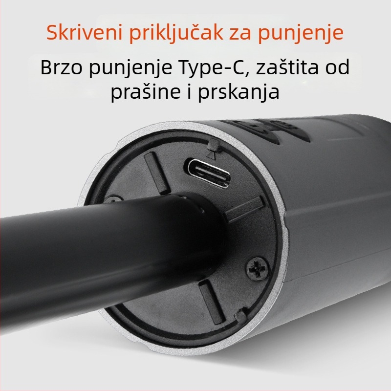 Vanjska višenamjenska produživa kamping lampa, 270° podesiva, podna ambijentalna rasvjeta s visokim jas LED