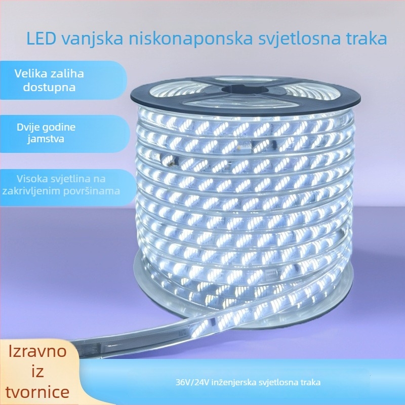 COB LED traka od silikona, stropna montaža, ultra jaka za dnevni boravak, vanjska vodootporna fleksibilna LED traka