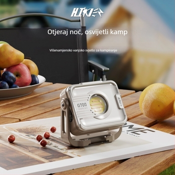 Gelin Vanjska kamp lampica COB LED, ručna prijenosna kamp lampica s Dugim Trajanjem Baterije