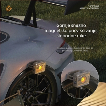 Gelin Vanjska kamp lampica COB LED, ručna prijenosna kamp lampica s Dugim Trajanjem Baterije