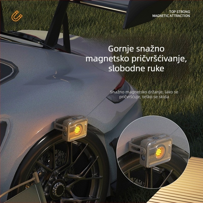 Gelin Vanjska kamp lampica COB LED, ručna prijenosna kamp lampica s Dugim Trajanjem Baterije