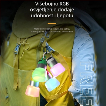 Kreativna kamping lampa za bocu vode, RGB ambijentalno osvjetljenje, viseća lampica i usmjerena svjetiljka