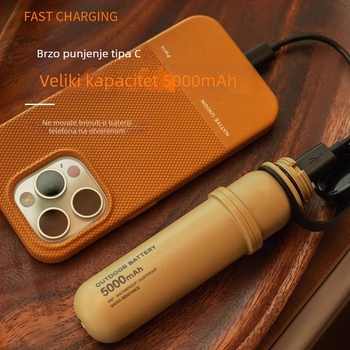 Kamp lampica s integriranom bankom napajanja velike kapacitete, prijenosno LED osvjetljenje za šatore, retro stil, višenamjenska, dugotrajna baterija