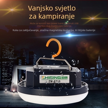 LED kamping svjetiljka za šator – ponovno punjiva, ultra jaka, vanjsko osvjetljenje i svjetlo za nuždu