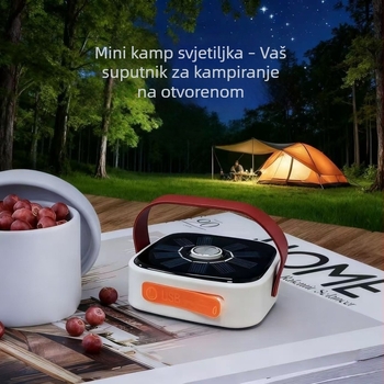 Vanjska kamping lampa s dugim vijekom trajanja baterije i solarnim punjenjem, ambijentalno osvjetljenje i svjetlo za nuždu