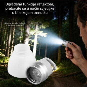 LED kamping svjetlo s dizajnom kapice boce promjera 27 mm, vodootporno, prijenosno, može se objesiti na ruksak tijekom planinarenja