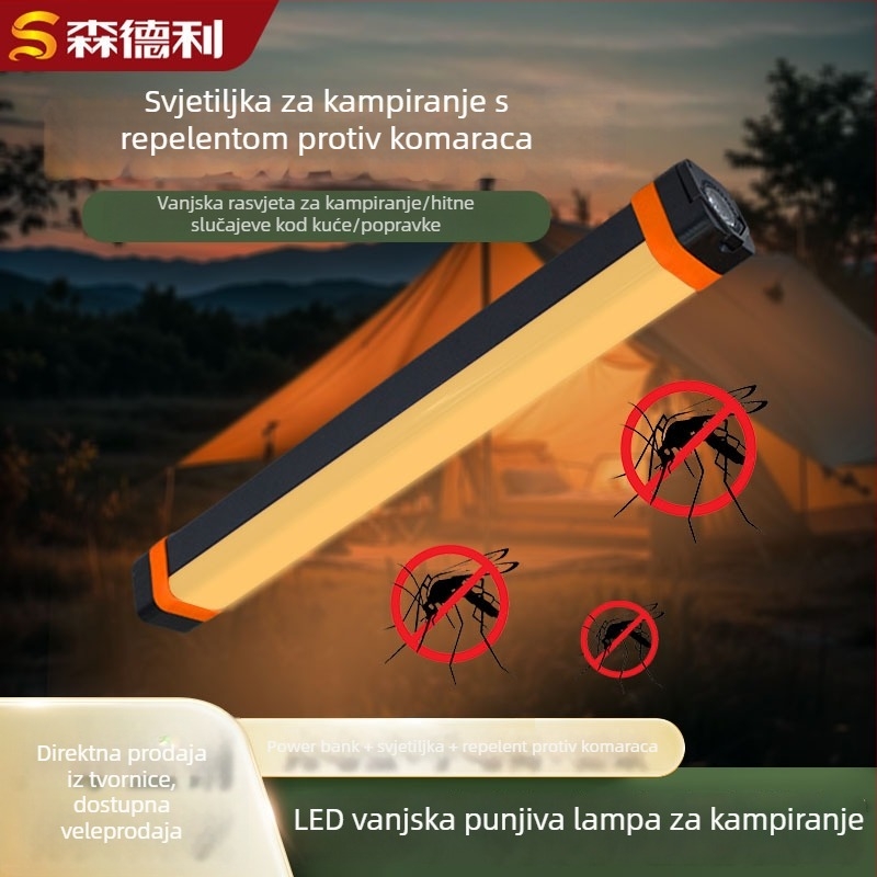 Prijenosna LED kamp lampica za šator, vanjska višefunkcionalna LED svjetiljka za nužne situacije