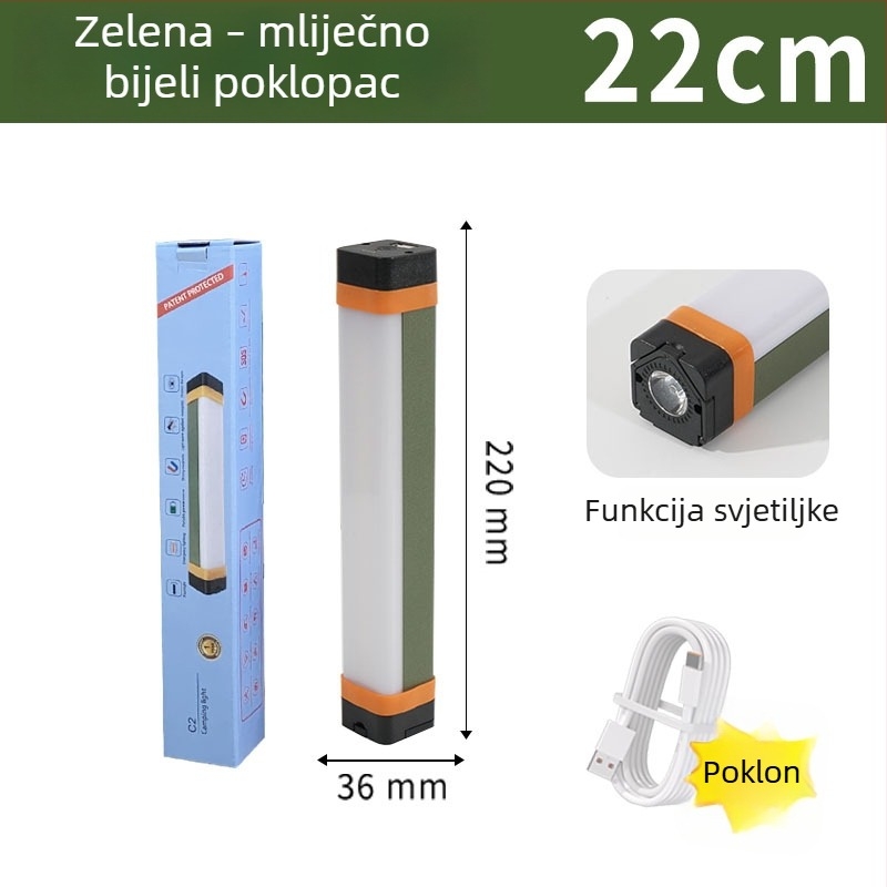 Prijenosna LED kamp lampica za šator, vanjska višefunkcionalna LED svjetiljka za nužne situacije