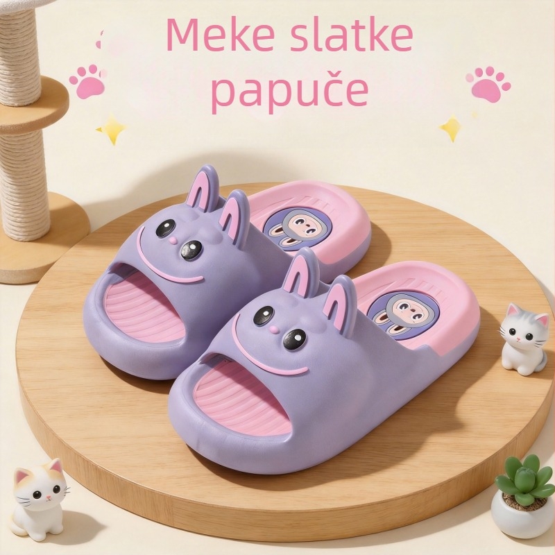 Dječje ljetne sandale s karikaturnim motivom, protuklizna mekana potplata, PVC gornji dio, za dječake i djevojčice