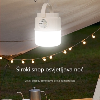 Solarna kamping lampa s mogućnošću visenja — nužno osvjetljenje za nestanak struje, punjiva s dugim vijekom baterije, vanjska svjetiljka za šator