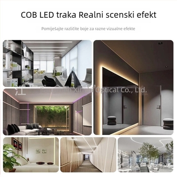 COB LED traka 220V, bez upravljača, samoljepljiva, linearna, fleksibilna, ultra-tanka