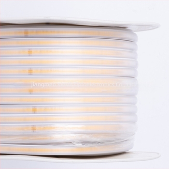 COB LED traka 220V, fleksibilna, vodootporna za vanjsku upotrebu, kućno i industrijsko osvjetljenje, 288 LED, širina 10 mm, 180° snop, bez dimmera