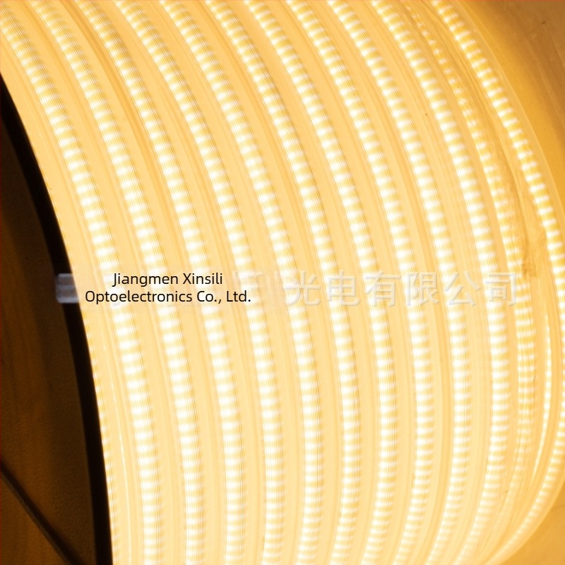 COB LED traka 220V, fleksibilna, vodootporna za vanjsku upotrebu, kućno i industrijsko osvjetljenje, 288 LED, širina 10 mm, 180° snop, bez dimmera