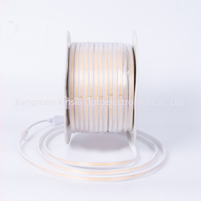 COB LED traka 220V, fleksibilna, vodootporna za vanjsku upotrebu, kućno i industrijsko osvjetljenje, 288 LED, širina 10 mm, 180° snop, bez dimmera
