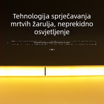 COB LED trak 220V, vanjska vodootporna, ugrađena u stropnu nišu, Milky White, 240 LED dioda, 10W, 180° snop, ručni prekidač