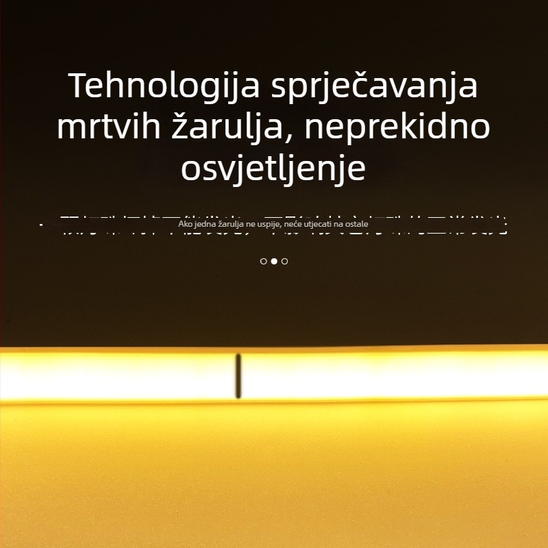 COB LED trak 220V, vanjska vodootporna, ugrađena u stropnu nišu, Milky White, 240 LED dioda, 10W, 180° snop, ručni prekidač