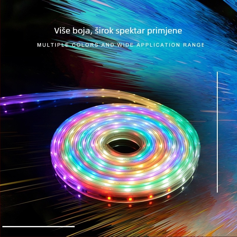 Komplet LED trake 2835-48D sa šest boja, 220V, za vanjsku dekoraciju i ambijentalno osvjetljenje