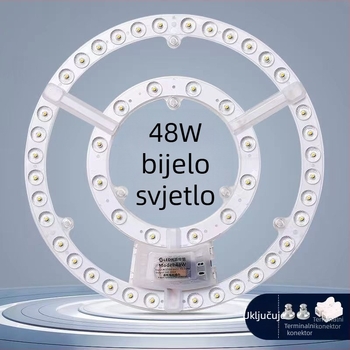 LED modul za plafonsko osvjetljenje – retrofit, kružno svjetlo s daljinskim upravljanjem, ultra jarke LED diode i ploča osvjetljenja