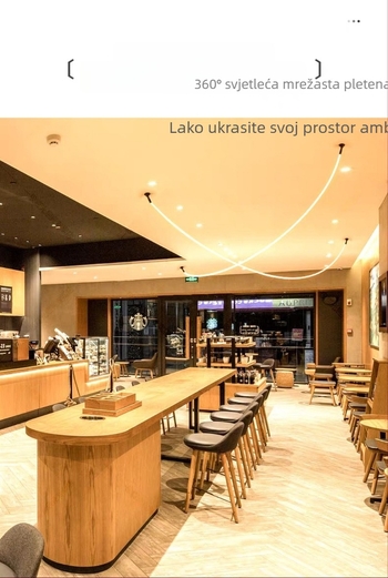 LED kružni silikon LED trak s 360° osvjetljenjem, fleksibilna vanjska linearna traka