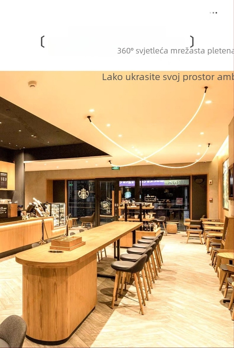 LED kružni silikon LED trak s 360° osvjetljenjem, fleksibilna vanjska linearna traka