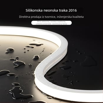 LED silikonizirana vodootporna neon traka, zakrivljena i okrugla, fleksibilna, 12V