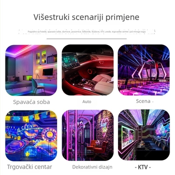 LED traka Ice Blue 24V, 120 LED (2835), unutarnje ambijentalno osvjetljenje