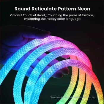 Programabilni RGB LED trak s 360° kružnim osvjetljenjem, fleksibilan vodootporan neonski komplet s motivom dračjih ljuskica