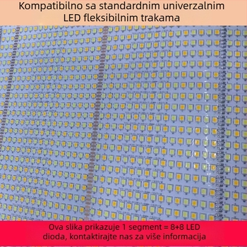 LED traka 2835 za plafon, kružno svjetlo dnevnog boravka, postmoderni dizajn, fleksibilna svjetlosna traka, monokromatska i dvobojna