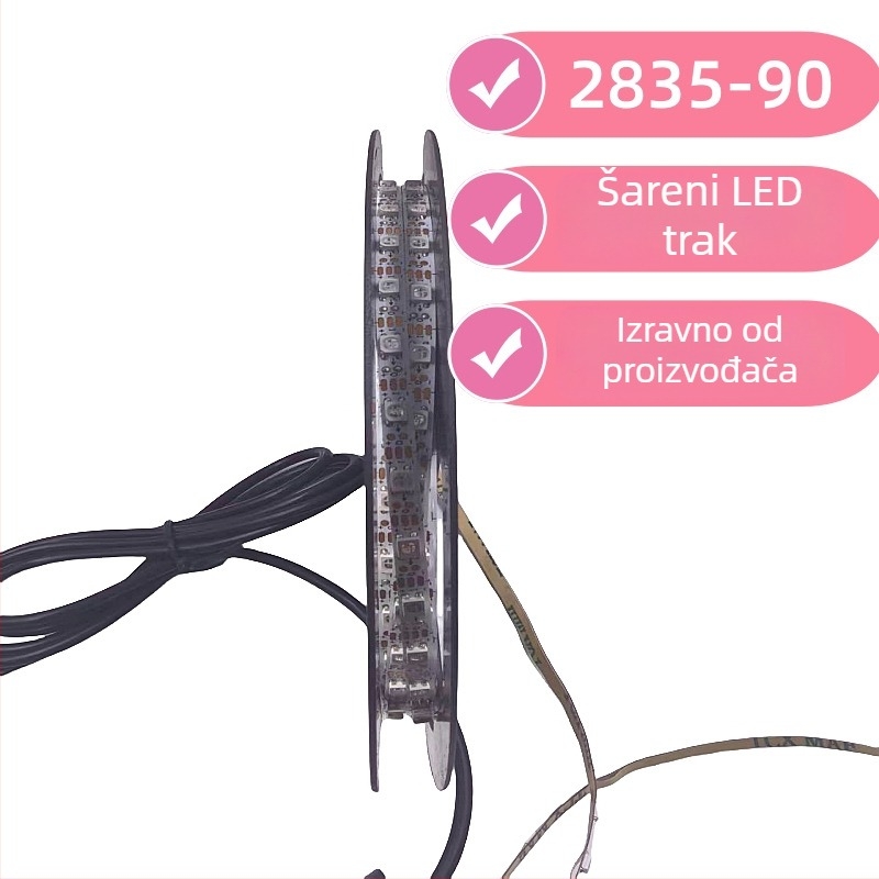 2835-90 LED traka s promjenom boje, širina 4 mm, ultra uska, daljinsko upravljanje