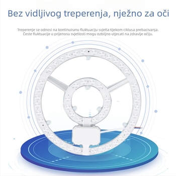Prilagođeni LED panel za strop s kružnim izvorom svjetla, modul za prilagodbu i kružna zamjenska svjetlosna traka za kućnu uporabu