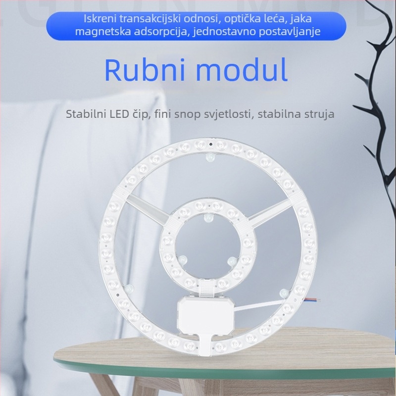 Prilagođeni LED panel za strop s kružnim izvorom svjetla, modul za prilagodbu i kružna zamjenska svjetlosna traka za kućnu uporabu