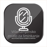 LED osvijetljeno sklopivo ogledalo za šminku
