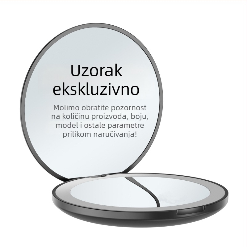 LED osvijetljeno sklopivo ogledalo za šminku