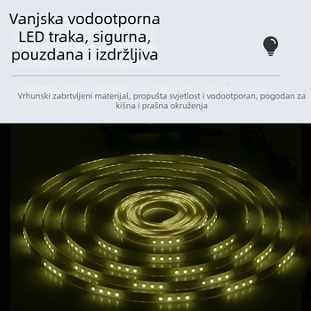Solarne LED trake za vanjsku upotrebu, vodootporne, visoke svjetline, za ukrašavanje vrta i ambijentalno osvjetljenje, veleprodaja