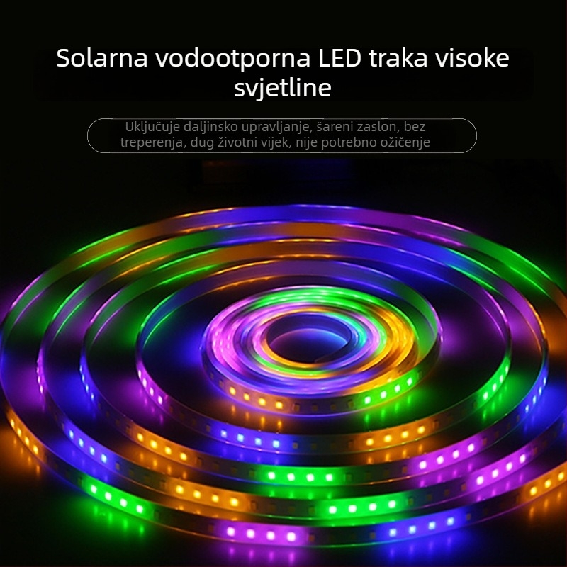 Solarne LED trake za vanjsku upotrebu, vodootporne, visoke svjetline, za ukrašavanje vrta i ambijentalno osvjetljenje, veleprodaja