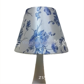 Tekstilni abažur za lampu sa svijećama, europski lan, palatinski stil, za lustere, zidne i stolne lampe