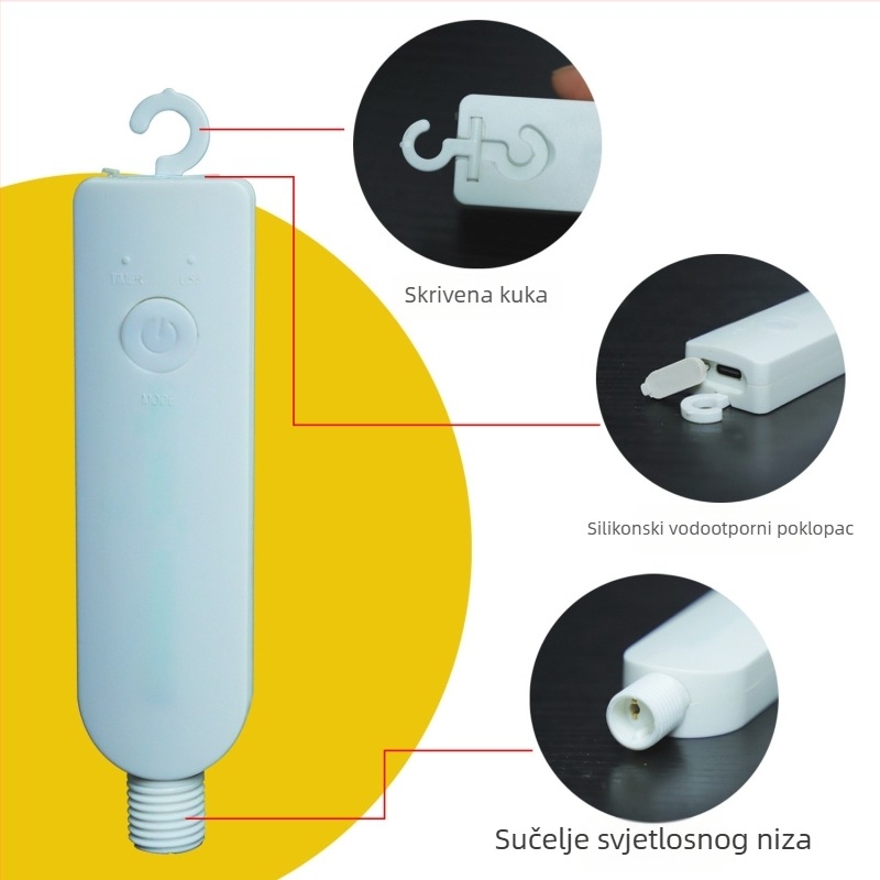 LED nitice od bakrene žice napajane baterijom — ultra-tanke atmosferične svjetiljke za božićnu dekoraciju, višebojne
