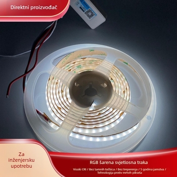RGB CW COB LED trak, 24V, širina 12 mm, ambijentalno osvjetljenje za komercijalnu i kućnu upotrebu