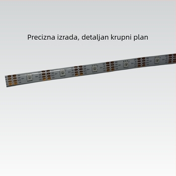 IP65 površinski montirani RGB LED trak s 30 LED-diodama, SK9822, 5V, dekorativan s dinamičkim efektom osvjetljenja 5050 RGB