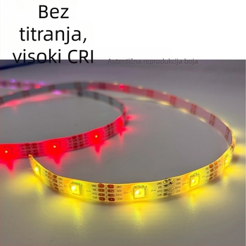 IP65 površinski montirani RGB LED trak s 30 LED-diodama, SK9822, 5V, dekorativan s dinamičkim efektom osvjetljenja 5050 RGB