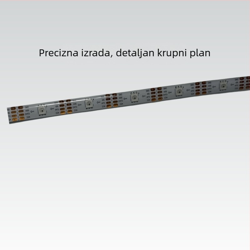 IP65 površinski montirani RGB LED trak s 30 LED-diodama, SK9822, 5V, dekorativan s dinamičkim efektom osvjetljenja 5050 RGB
