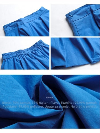 Francuski stil retro cvjetna midi suknja za žene, visoki struk, A-linija, N0073D, proljeće 2026