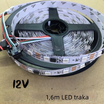 WS2811 IC vanjska gola PCB LED trak RGB, 12V, 5050 RGB, programabilan, 60 LED-ova