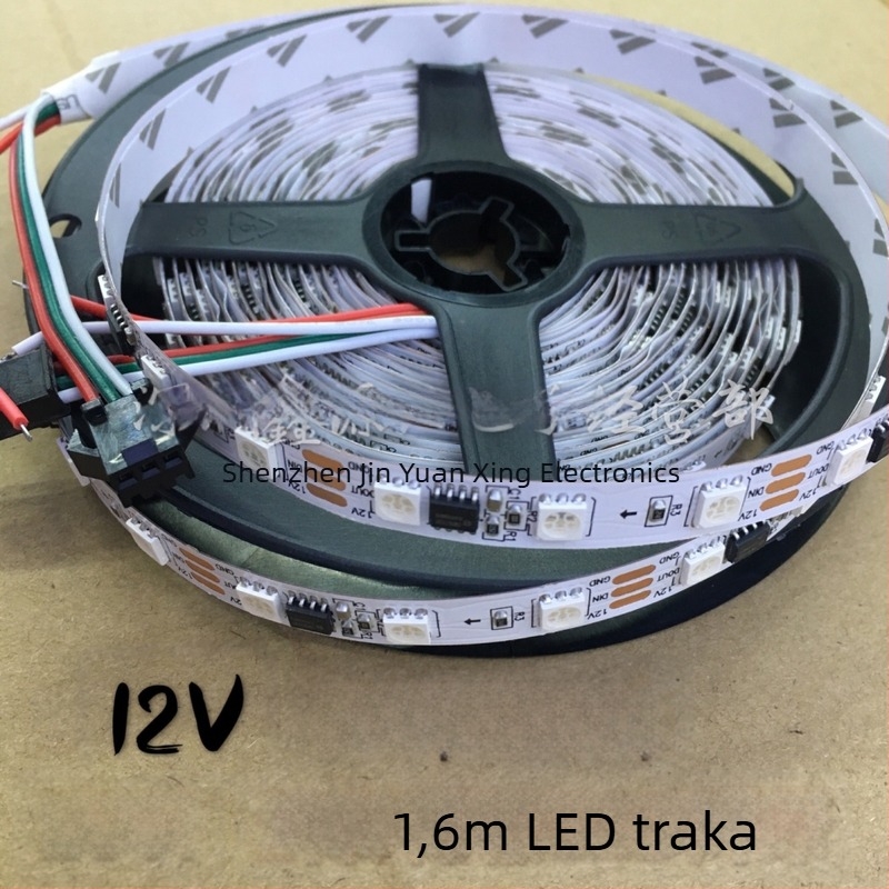 WS2811 IC vanjska gola PCB LED trak RGB, 12V, 5050 RGB, programabilan, 60 LED-ova