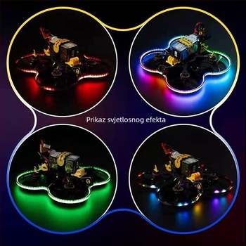 2,6 mm 0807 RGB LED traka s tankom pločom, 5V, za automobilsku atmosferu