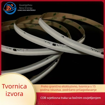 Niskonaponska ultratanka RGB LED traka sa 630 LED-icama, bočna emisija, efekt tekuće vode, programabilna, samoljepljiva