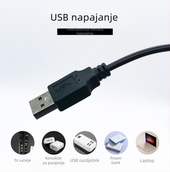 5050RGB LED traka za TV, USB 5V, 24-tipkovni daljinski upravljač, višebojna pozadinska rasvjeta za televizor, niskim naponom