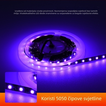 LED traka niskog napona 5V/12V, RGB 2812, vanjska 5050, višebojno ambijentalno osvjetljenje